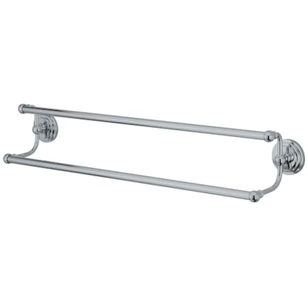 Kingston Brass Milano 18" Dual Towel Bar, Polished Chrome BA271318C